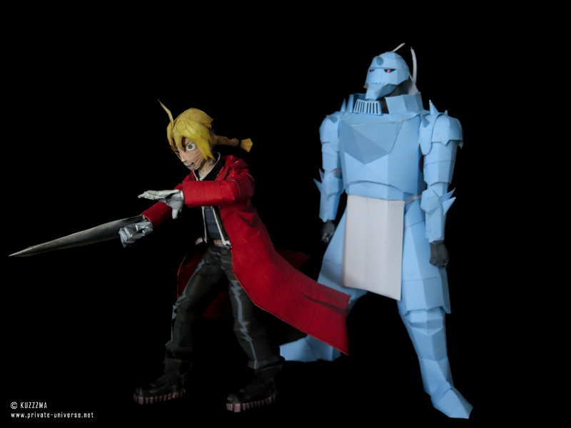 Elric brothers papercraft