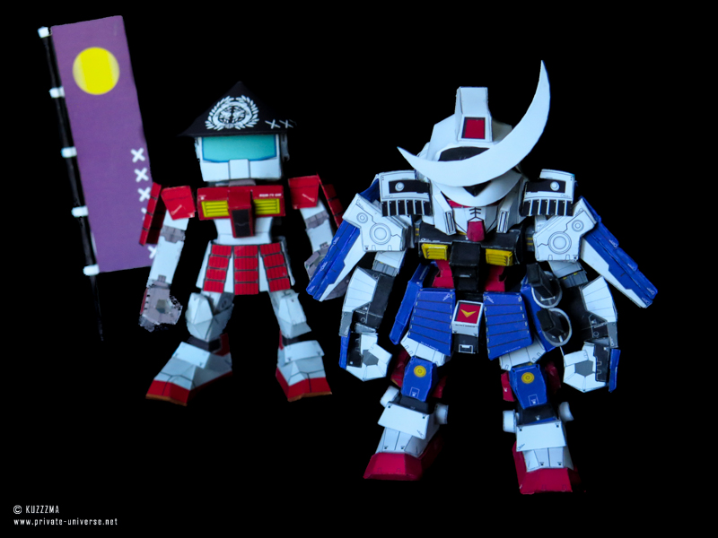 SD Gundam Masamune & standart bearer
