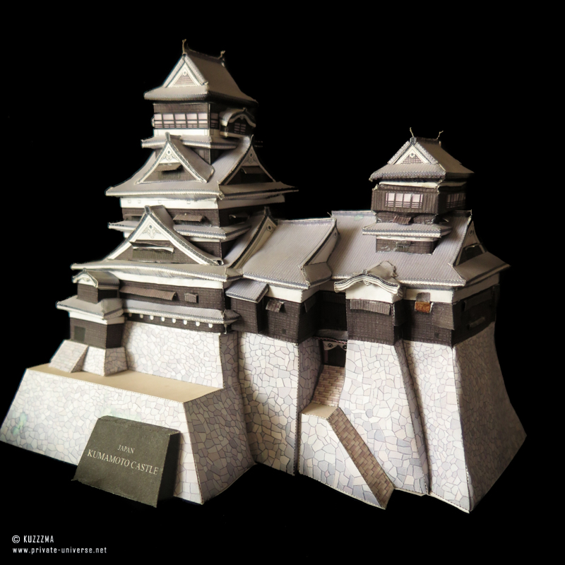 Kumamoto Castle papercraft