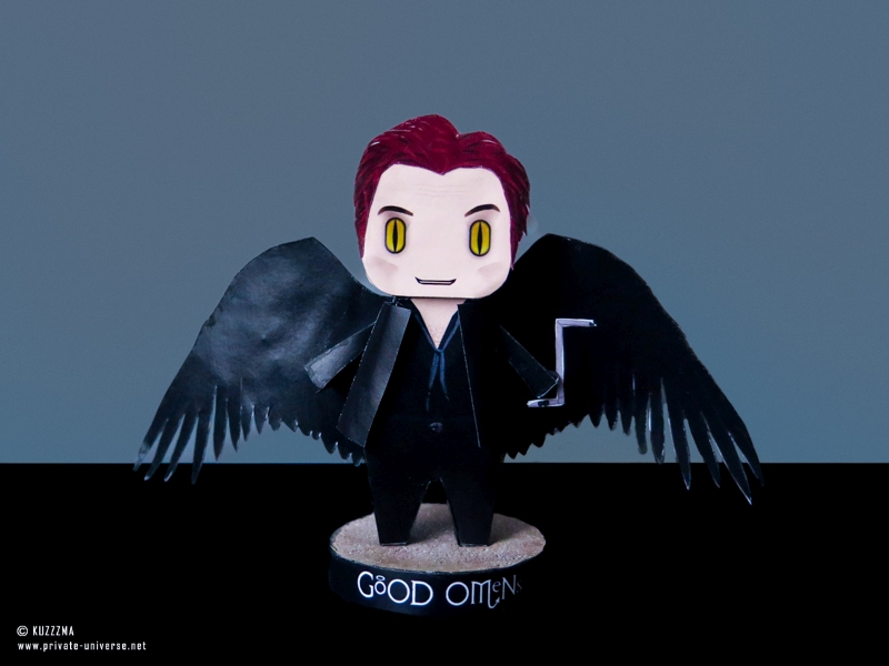 Good Omens Crowley with wings (TV version, front)