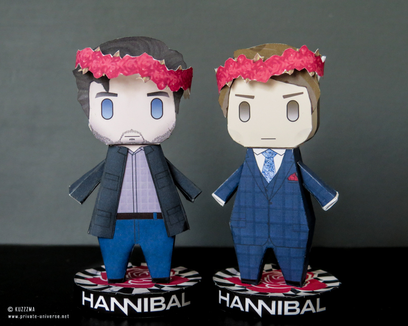 Hannibal Lecter & Will Graham papertoys