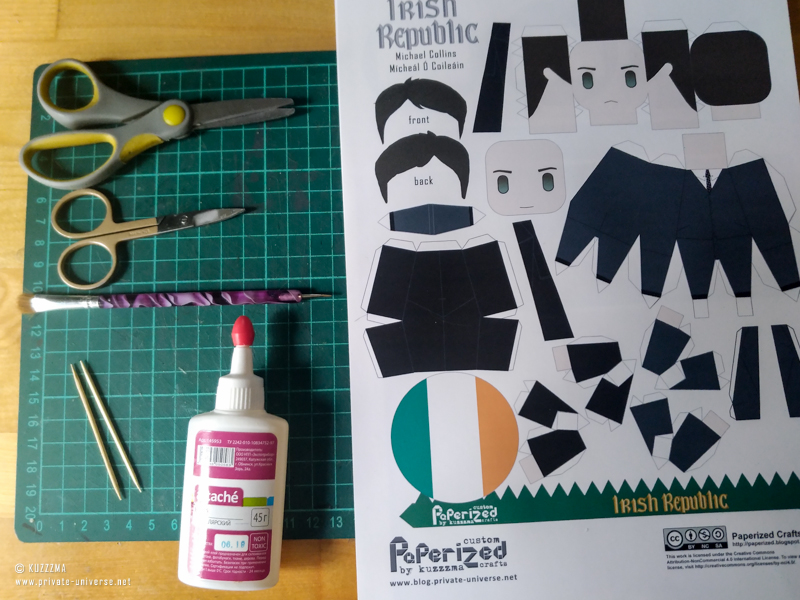 Michael Collins papertoy how-to