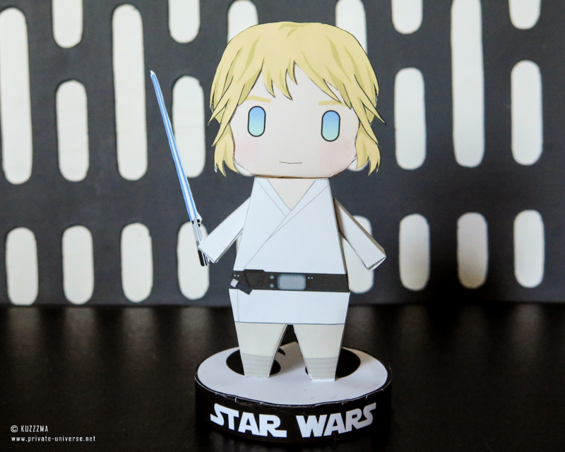 Paperized Star Wars Luke Skywalker papertoy