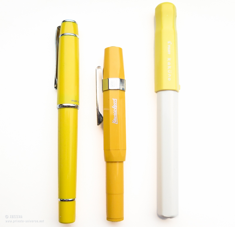 Kaweco x Tokyobike fountain pen: shades of yellow