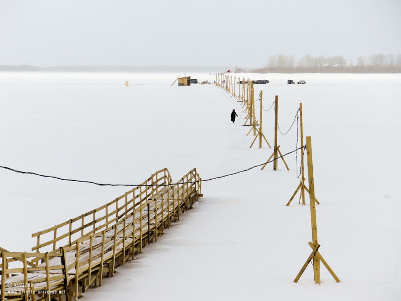 Северная Двина: Зимняя переправа